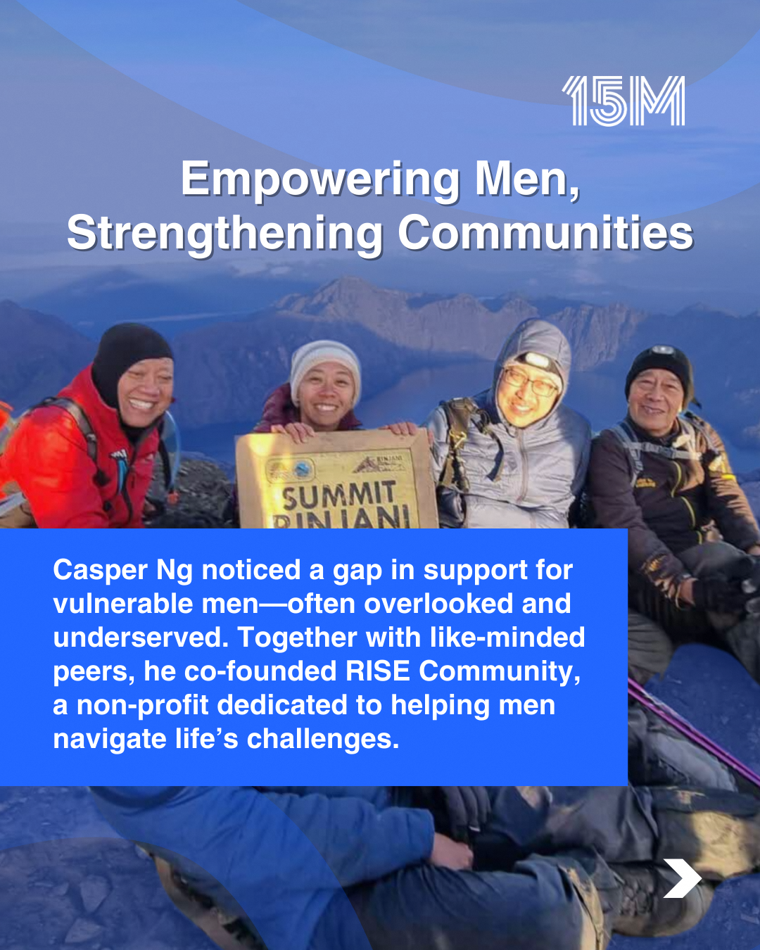 15M social movement RISE empowering men strengthening communities story 1