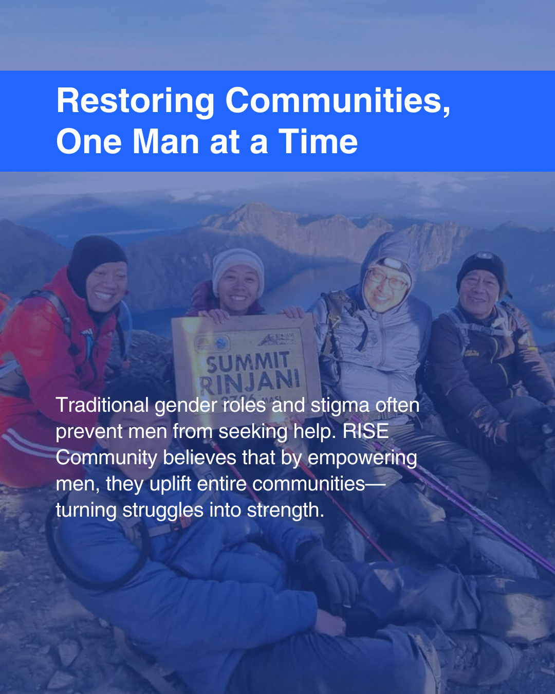 15M social movement RISE empowering men strengthening communities story