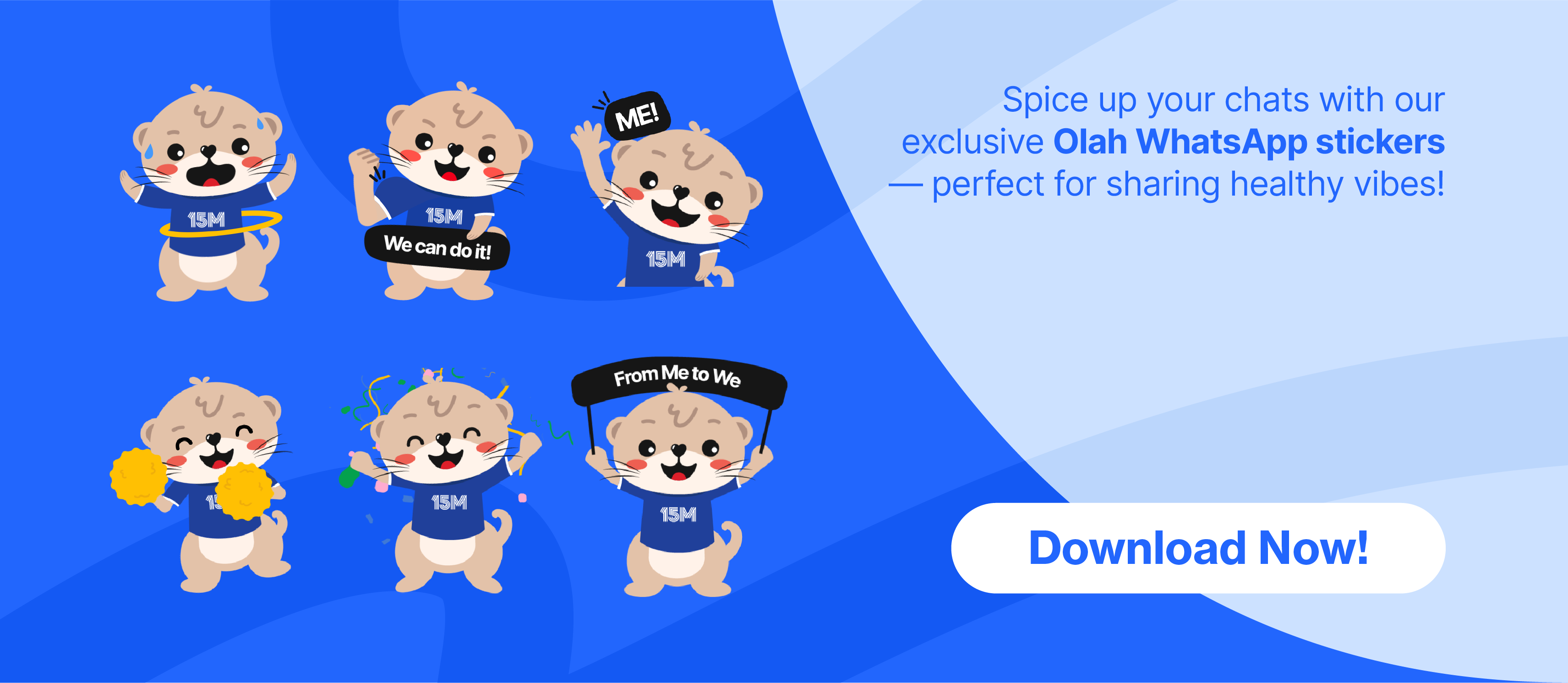 Olah WhatsApp Sticker Banner